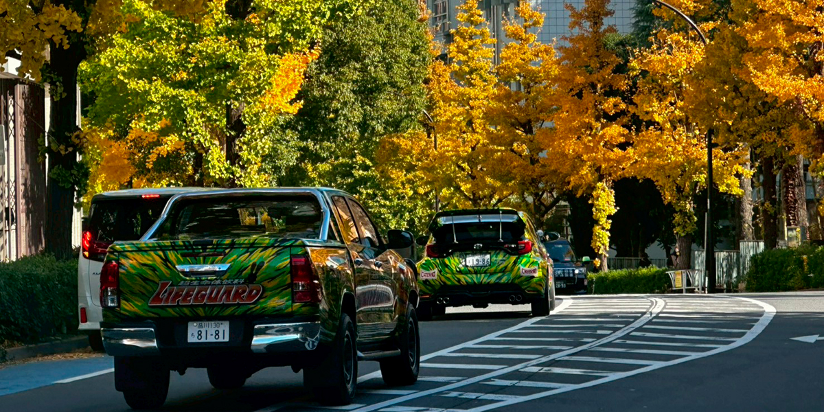 ライフガードカー走行